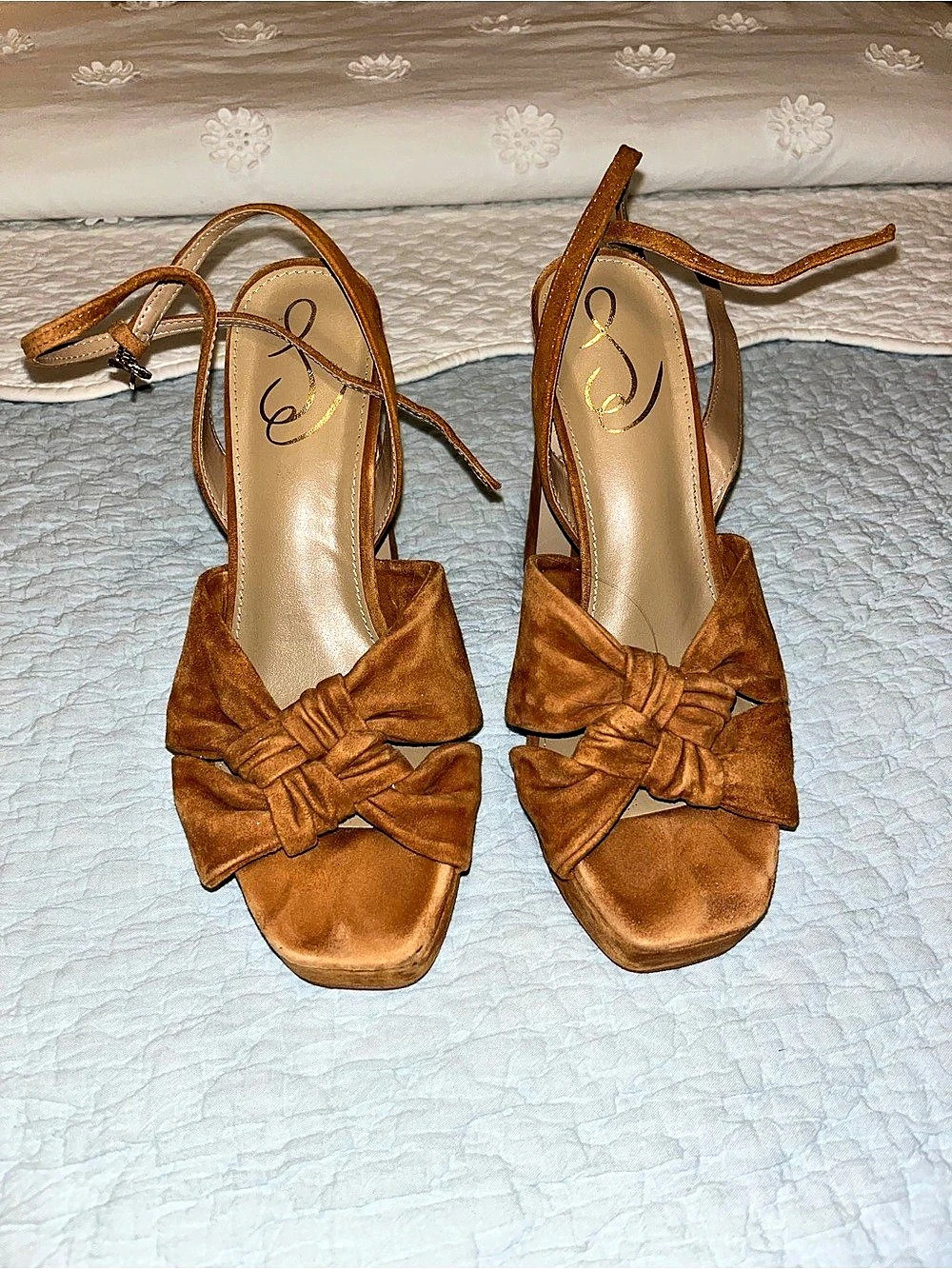 Jessica Simpson Brown Platform Block Heels